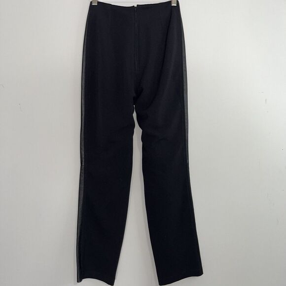 Isabel Women's Leather Pants size 2 Black Stretchy back Night Out Career - Picture 9 of 10